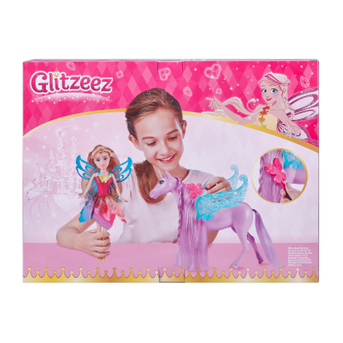 Zuru Glitzeez Fairy Doll & Unicorn Perspective: back