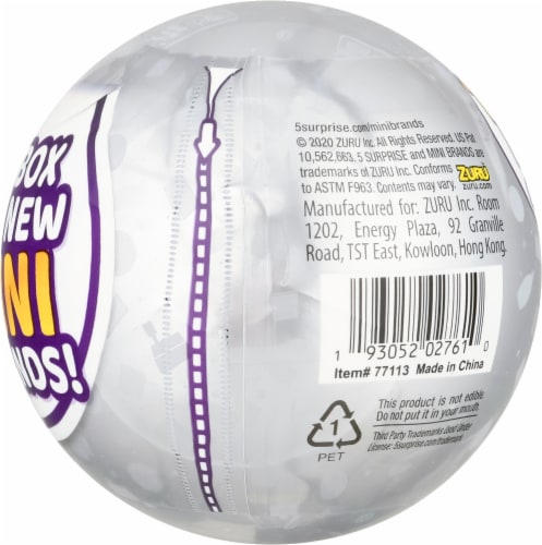 Zuru™ 5 Surprise Mini Brands Series 3 Real Miniature Brands Collectible Toy Perspective: back