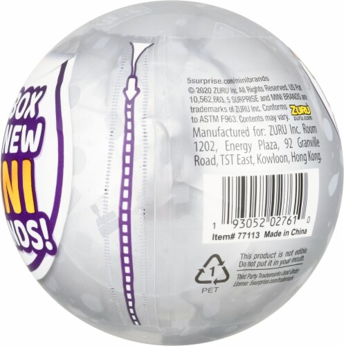 Zuru™ 5 Surprise Mini Brands Series 3 Real Miniature Brands Collectible Toy Perspective: back