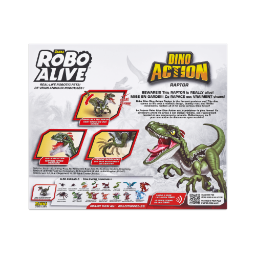 Zuru Robo Alive™ Raptor Figurine Perspective: back