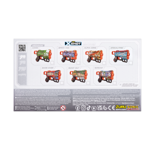 Zuru X-Shot Skins Menace Camo Dart Blaster, 8 ct - King Soopers