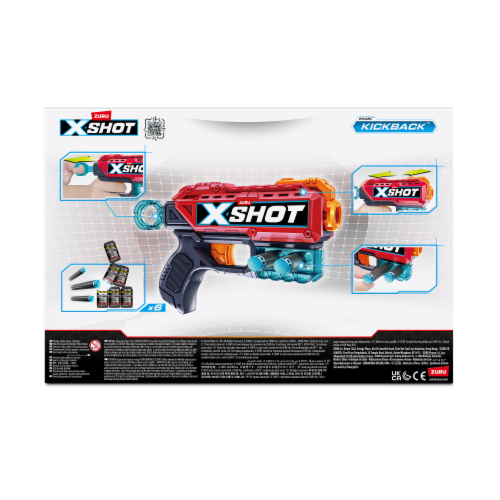 Zuru X-Shot Double Kickback Blaster Combo Pack Perspective: back
