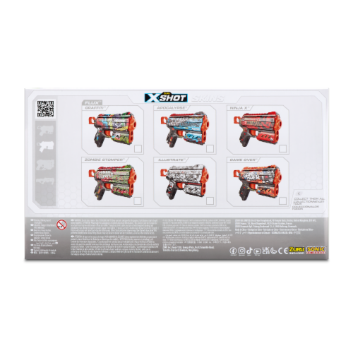 Zuru X-Shot Skins Flux Graffiti Dart Blaster Perspective: back