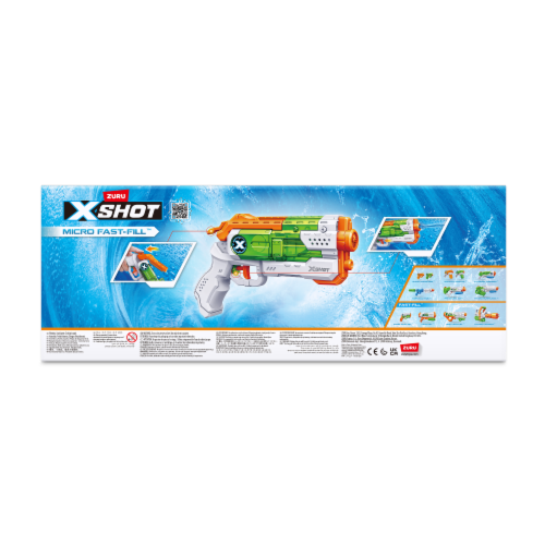 Zuru XSHOT Fast-Fill™ Micro Water Blaster Double Pack Perspective: back