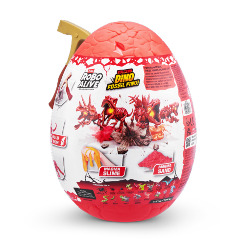 Zuru Robo Alive Volcano Dino Fossil Find Surprise Egg Perspective: back