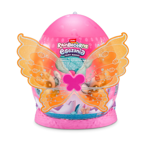 Zuru Rainbocorn Eggzania Fairy Mania Series 1 Large Soft Plush Perspective: back