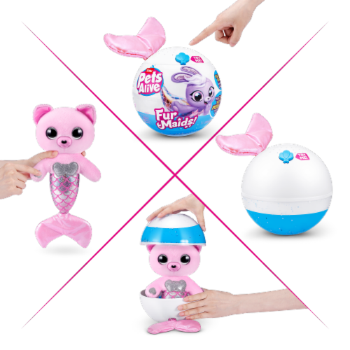 Zuru Pets Alive Furmaids Mystery Capsule Perspective: back