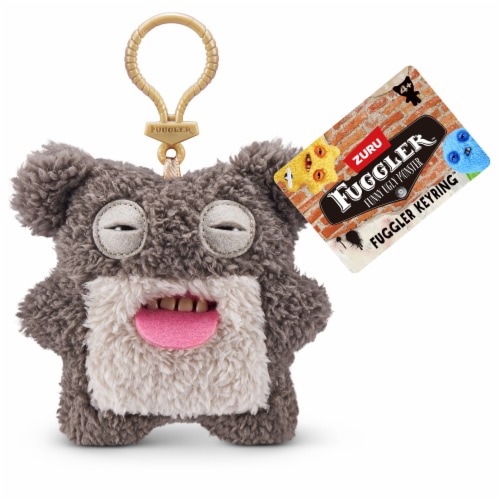 Zuru Fuggle Key Rings 5-inch Assortment Series 5 Scaresome Square Bear - Brown Perspective: back