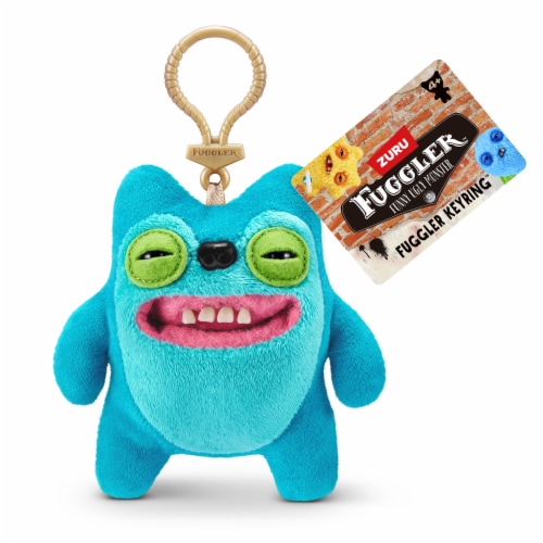 Zuru Fuggle Key Rings® 5-inch Assortment Series 5 Greedy Grinner - Teal Perspective: back