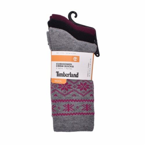 Timberland Women s Assorted Wool Cushioned Crew Socks 3 pk Fred Meyer