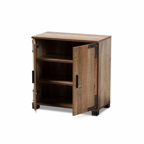 Wholesale Interiors ID-SC001-Yosemile Oak-Shoe Rack Baxton Studio Cyrille Modern & Contempora Perspective: back