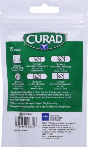 CURAD® Portable First Aid Kit Perspective: back
