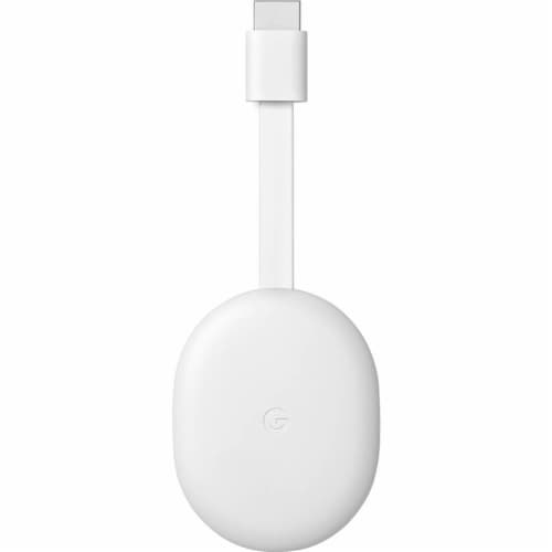 Google Nest GA01919 Chromecast with Google TV - White Perspective: back