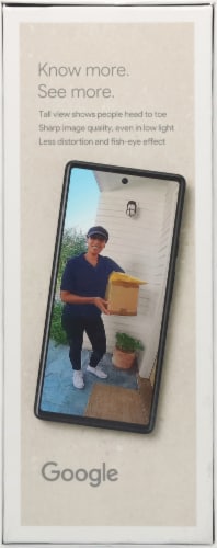 Google Nest Video Doorbell (Battery) - White Perspective: back