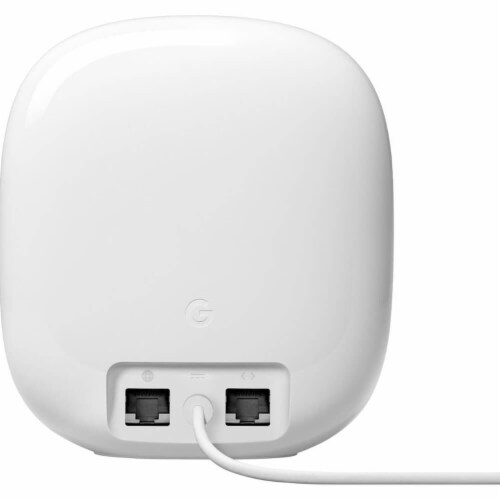 Google Nest GA03030 Wifi Pro 6e AX5400 Mesh Router - 1 Pack - Snow Perspective: back