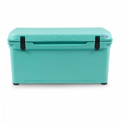 Engel Coolers 74 Quart 75 Can High Performance Roto Molded Ice Cooler, SeaFoam Perspective: back
