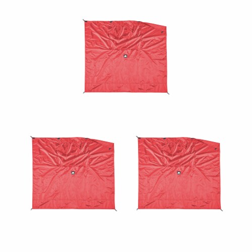 Clam Quick-Set Screen Hub Red Fabric Wind & Sun Panels, Accessory Only (6 Pack) Perspective: back