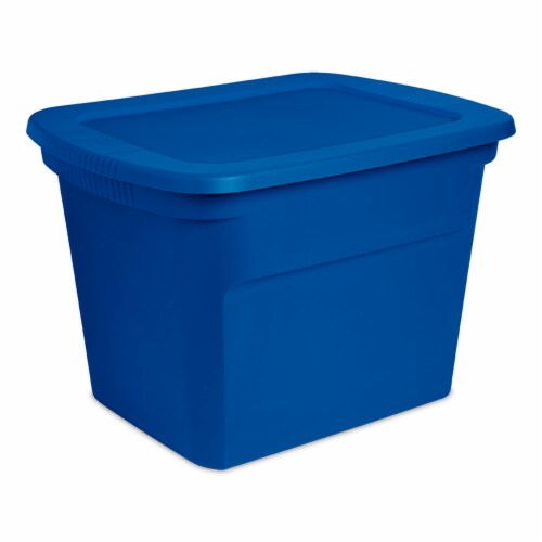 Sterilite Classic Lidded Stackable 18 Gal Storage Tote Container