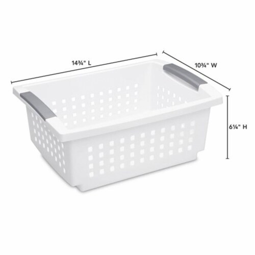 Sterilite Medium & Small Ultra Plastic Storage Bin Organizer Basket (12  Pack), 1 Piece - Fry's Food Stores