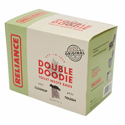 Reliance 2683-13 Double Doodie 2 Liter Portable Toilet Waste Bags (12 Bags) Perspective: back