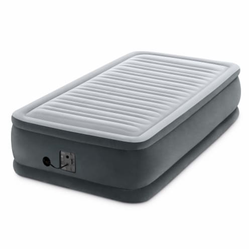 Intex deluxe airbed deals with built in pump