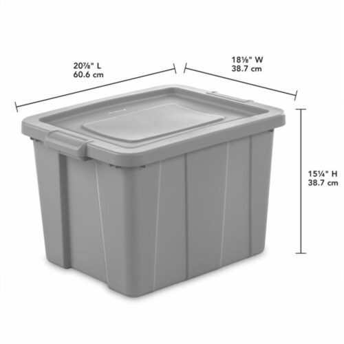 Sterilite Tuff1 18 Gallon Plastic Storage Tote Container Bin with Lid (6  Pack), 1 Piece - Foods Co.