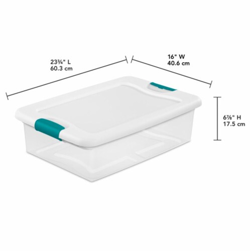 Sterilite 32 Quart Clear View Storage Container Tote w/ Latching Lid, (12  Pack), 12pk - Fry's Food Stores