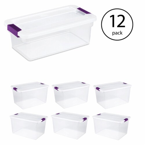 Sterilite 66 Quart Storage Totes, 6 Pack, and 6 Quart Storage