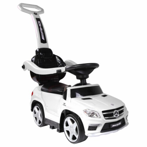Best Ride On Cars 4-in-1 Mercedes Push Car Stroller with LED Lights, (2 Pack) Perspective: back