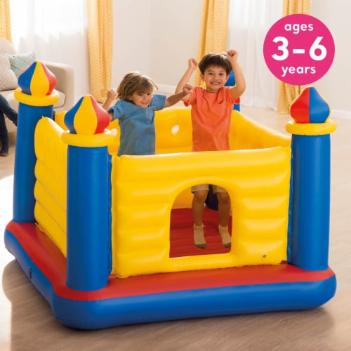 Intex Inflatable Jump-O-Lene Castle House with Multi-Colored