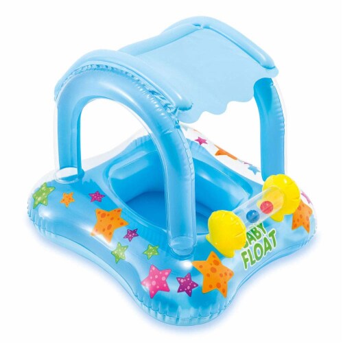 Intex Baby Float Inflatable Swimming Pool Kiddie Tube Raft (2 Pack) Perspective: back