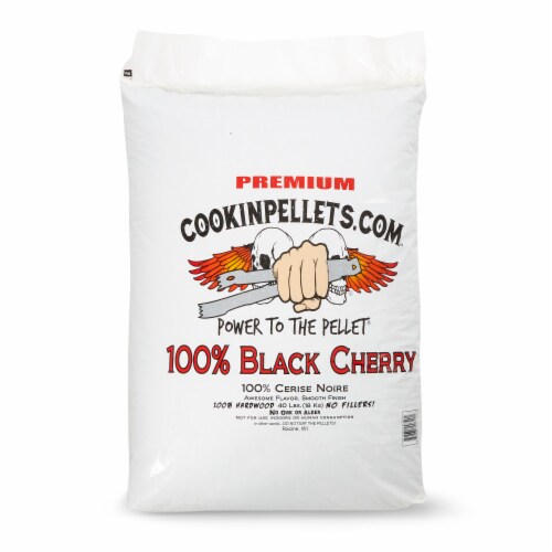 CookinPellets Black Cherry Smoker Wood Pellets & Apple Mash Pellets, 40 Lb Bags Perspective: back