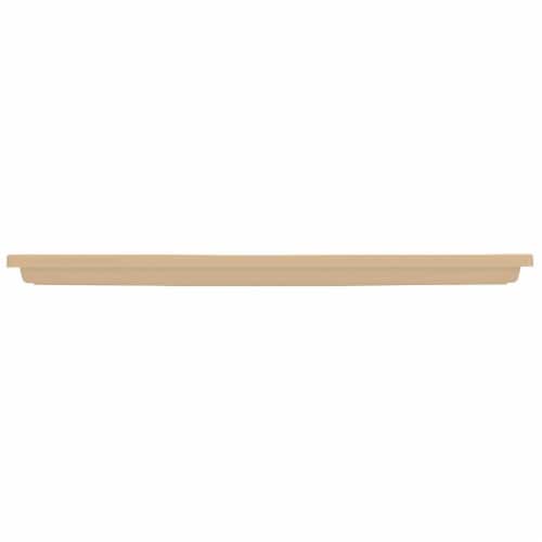 HC Companies Venetian 23.5 In Rectangular Flower Box Saucers, Sandstone (6 Pack) Perspective: back