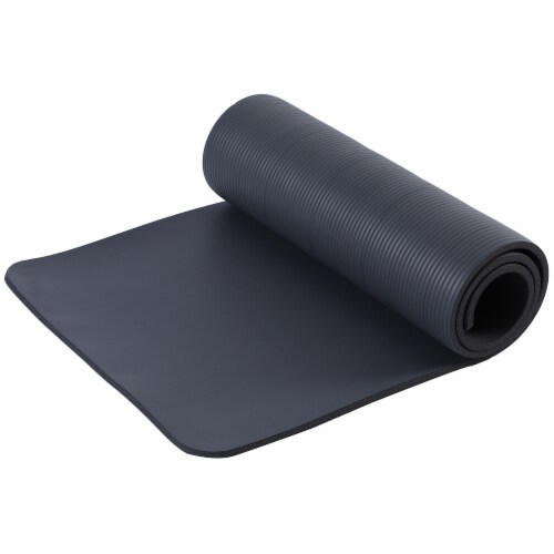 HolaHatha 72 x 24 High Density 0.5 Thick Non Slip Home Workout Yoga Mat,  Black, 1 Piece - Kroger