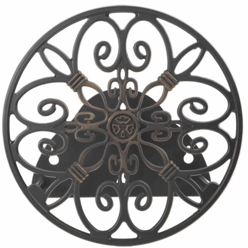 Liberty Garden Products Decorative 125 Foot Hose Wall Mount Butler (2 Pack) Perspective: back
