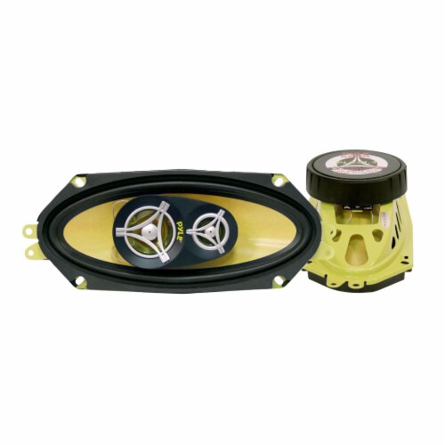 Pyle 4 x 10 Inch 3 Way 300 Watt Car Audio Stereo Coaxial Speakers, Pair