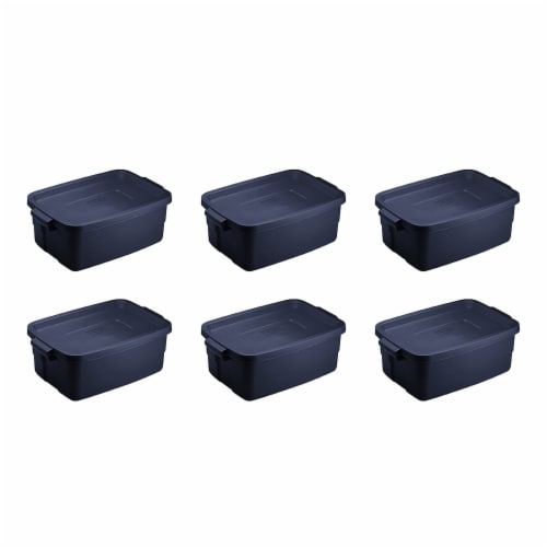 Black Stackable Storage Bins, 3-Pack