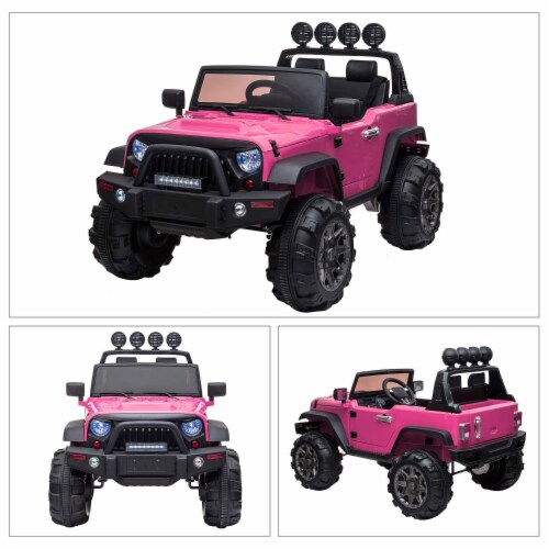 TOBBI 12V Kids Electric Battery Powered 2 Speed Jeep Wrangler Ride On Toy, Pink, 2 Piece - Harris Teeter TOBBI 12V Kids Electric Battery Powered 2 Speed Jeep Wrangler Ride On Toy, Pink, 2 Piece - Harris Teeter