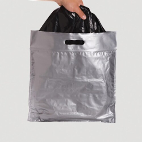 Reliance Products Double Doodie Plus Large Toilet Waste Bags, Gray (4 Pack) Perspective: back