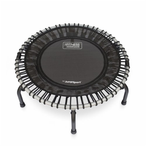 JumpSport 350f Indoor Lightweight 39-Inch Trampoline and Handle Bar Accessory Perspective: back