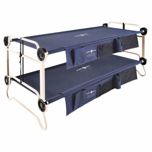 Disc-O-Bed XL Cam-O-Bunk and Youth Kid-O-Bunk Benchable Double Cot (2 Pack) Perspective: back