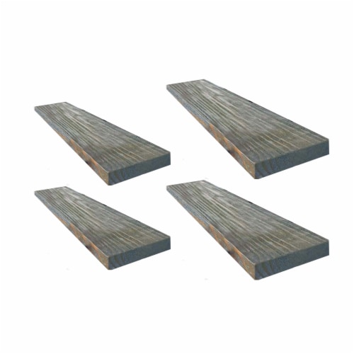 Willow & Grace Amanda 36 Wall Mount Shelves (2 Pack) with Amanda 24 Shelves Perspective: back