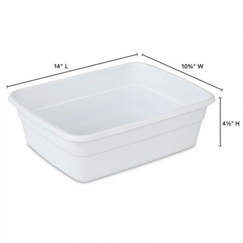 Plastic clearance dish basin
