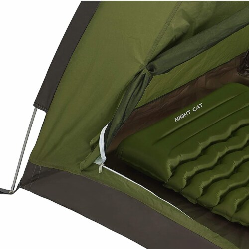 Night Cat Easy Setup Lightweight Waterproof Backpacking Tent, 1 Person, Green Perspective: back