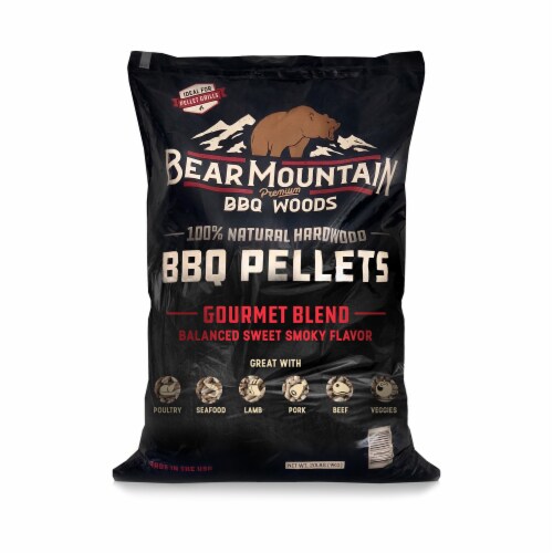 Bear Mountain BBQ Natural Hardwood Gourmet Blend Smoker Pellets, 20 lbs (4 Pack) Perspective: back