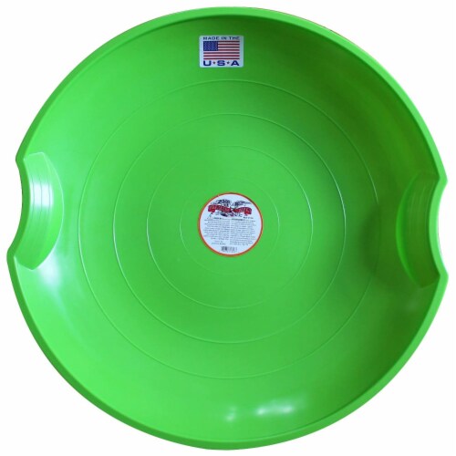 Paricon Flexible Flyer Flying Saucer Snow Sled Combo Pack, 26 Inch, Green/Orange Perspective: back