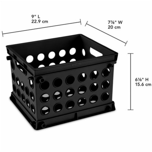 Sterilite Mini Crate Stackable Plastic Storage Bin Organizer w/ Handles, 24  Pack, 1 Piece - Fry's Food Stores