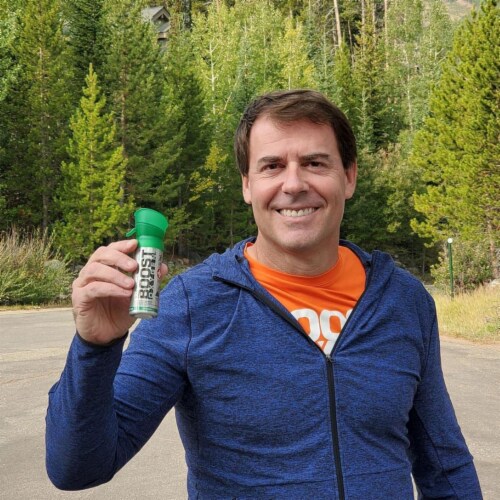 Boost Oxygen 3L Pocket Sized Canned Oxygen Bottle w/Mouthpiece, Natural (6 Pack) Perspective: back