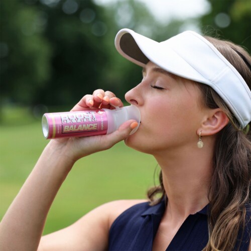 Boost Oxygen Pocket Sized Canned Oxygen w/ Mouthpiece, Pink Grapefruit (6 Pack) Perspective: back