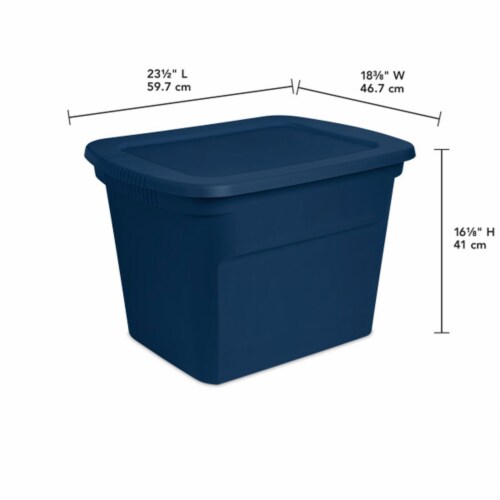 32-Pack Sterilite Lidded Stackable 18 Gallon Storage Tote Container,  Purple, 1 Piece - Kroger